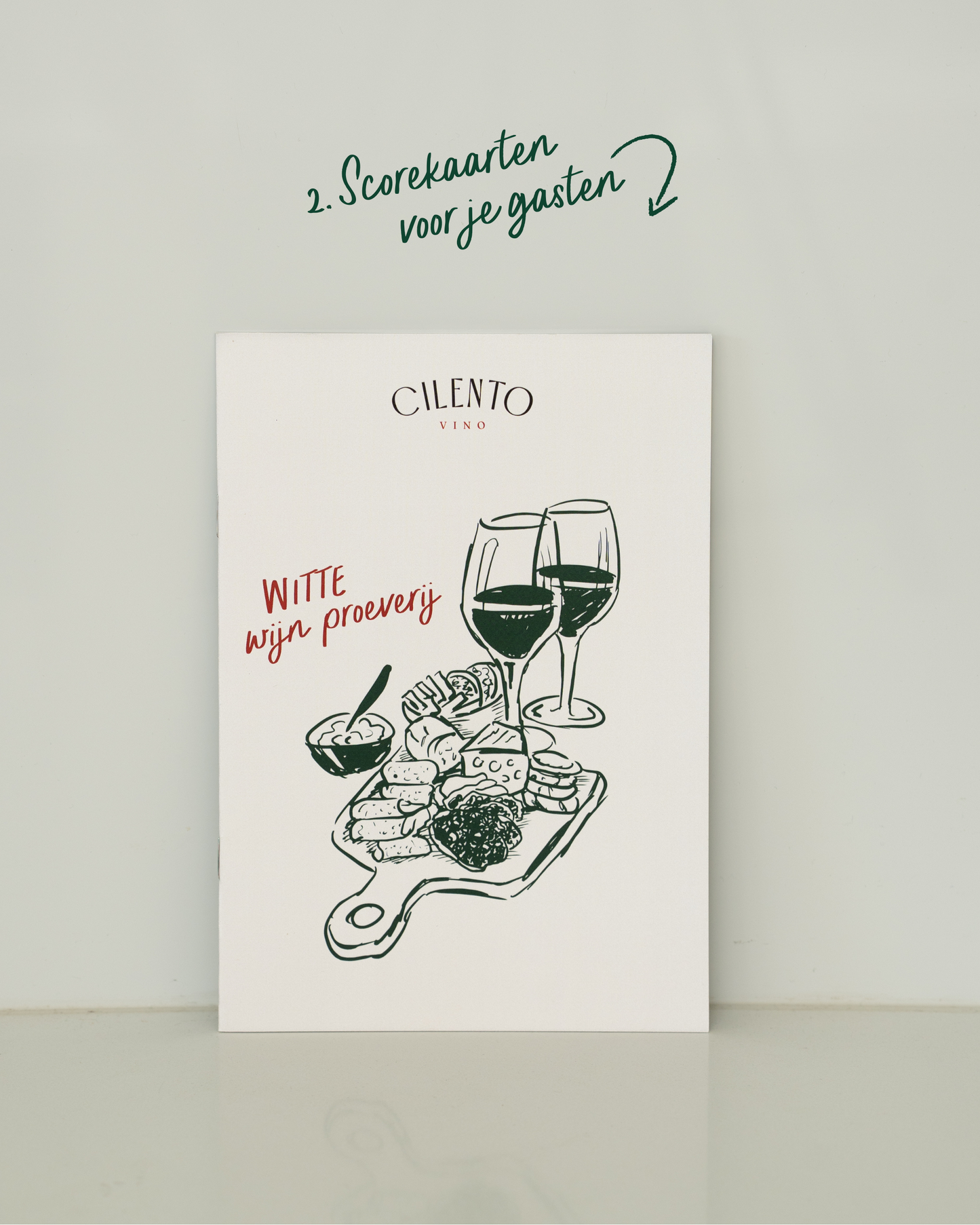 Witte wijnproeverij pakket | Elegant Green | Slechts 13,95 per persoon!