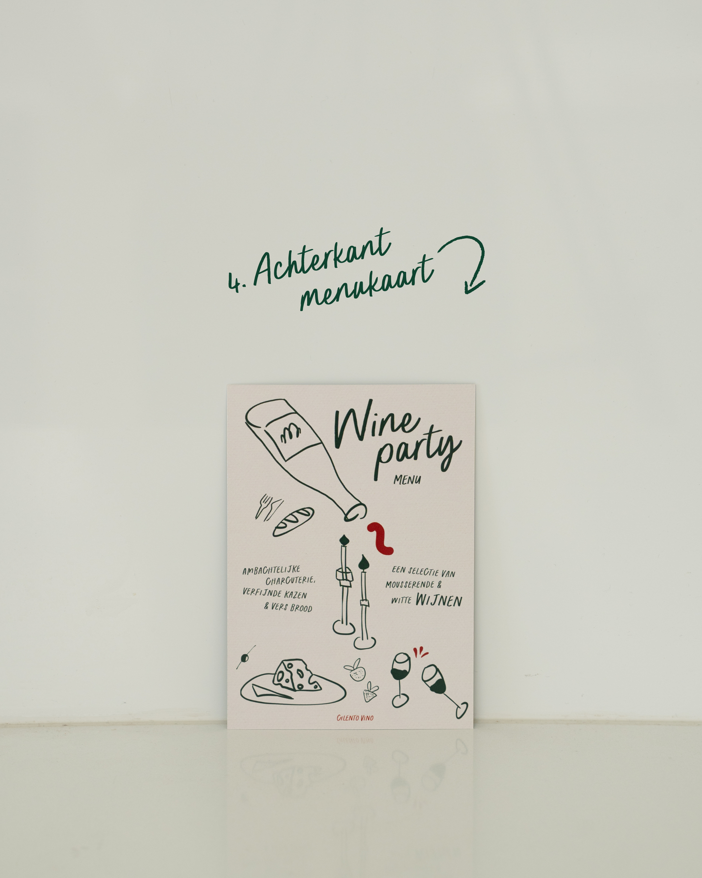 Witte wijnproeverij pakket | Elegant Green | Slechts 13,95 per persoon!