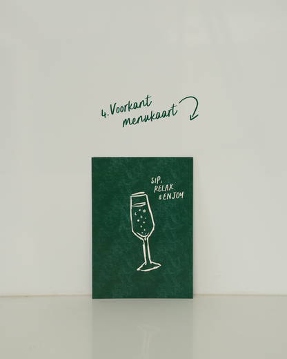 Witte wijnproeverij pakket | Elegant Green | Slechts 13,95 per persoon!