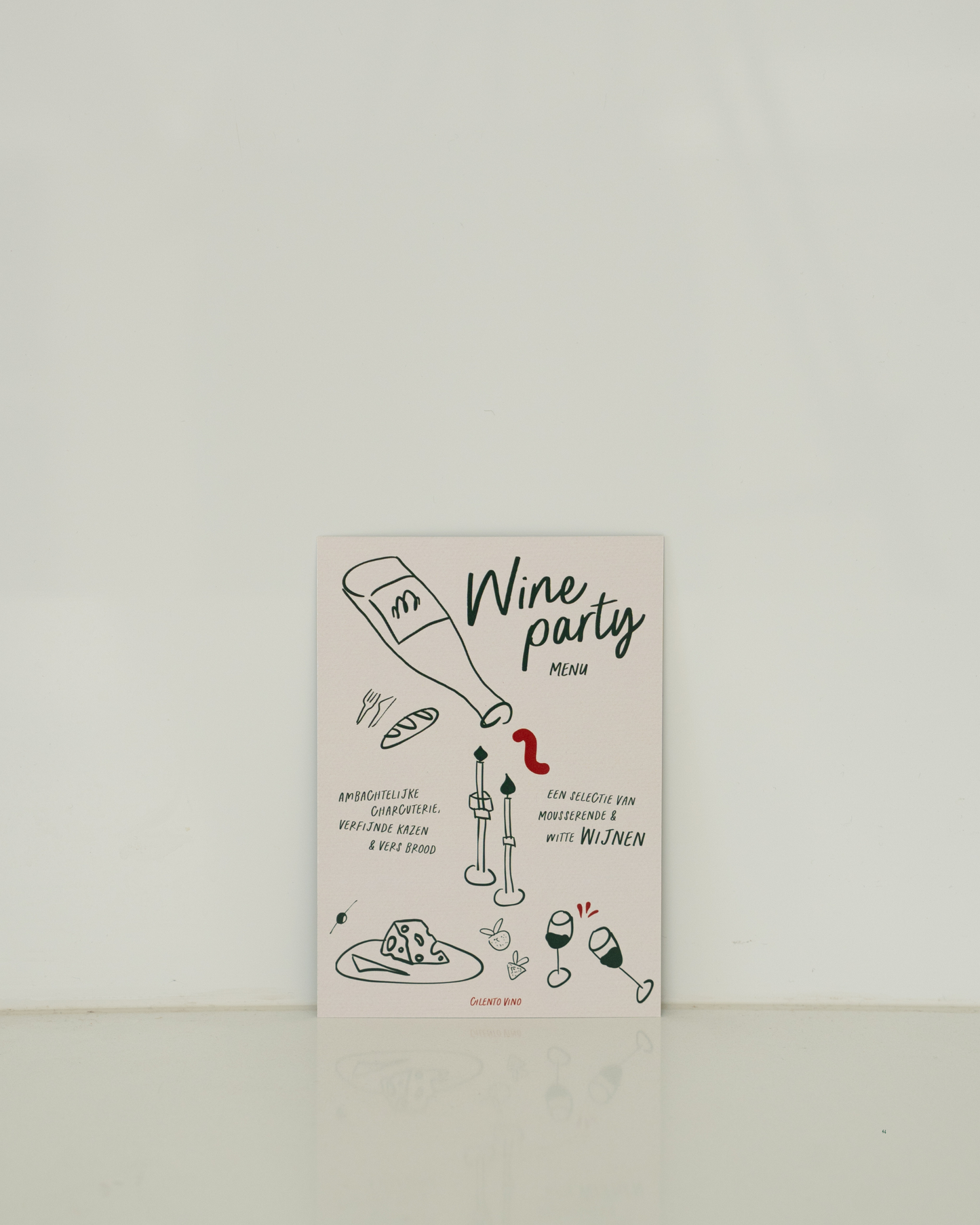 Menukaarten | Elegant Green | No. 2 Bosco