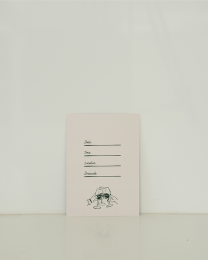 Uitnodigingen | Elegant Green | No 1. Salvia