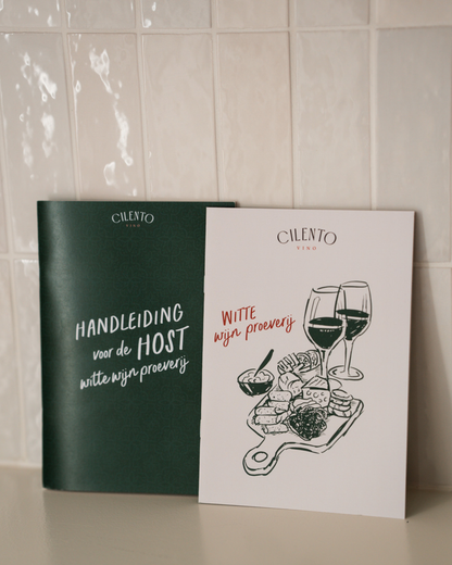 Witte wijnproeverij pakket | Elegant Green | Slechts 13,95 per persoon!